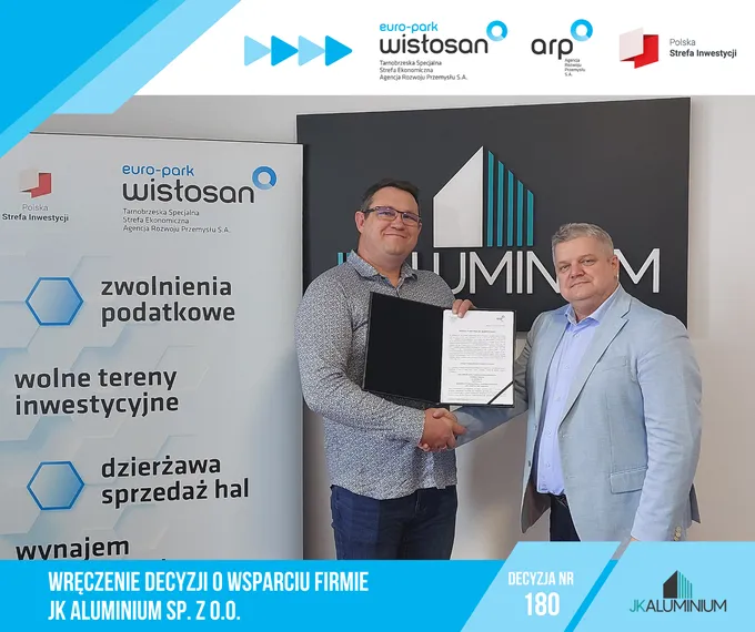 Obraz: JK Aluminium sp. z o.o. nowym inwestorem TSSE