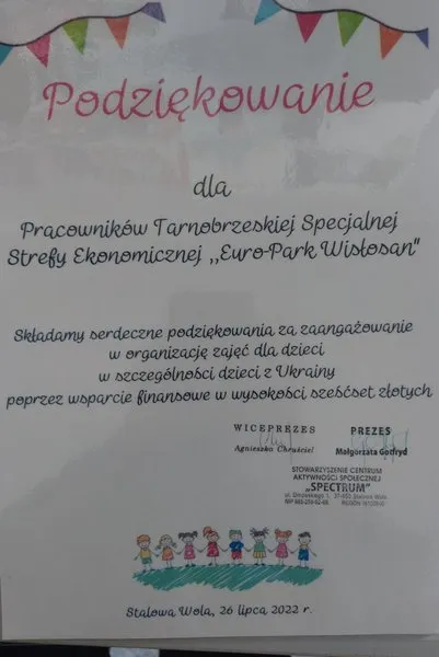 Pomoc dzieciom z Ukrainy z Fundacji SPECTRUM